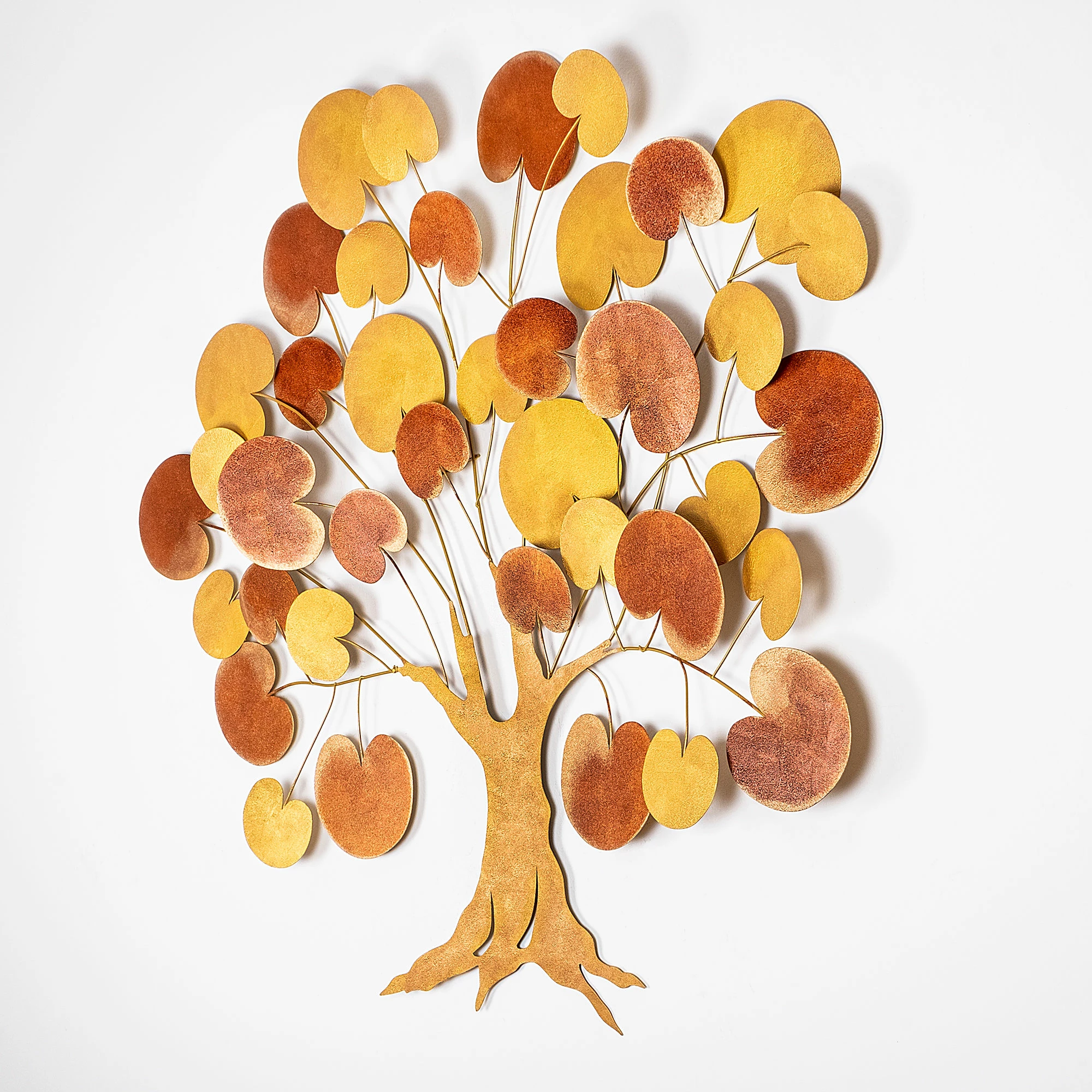 Aksesor dekorativ metalik për mur Wallity, Lime Hazel 2