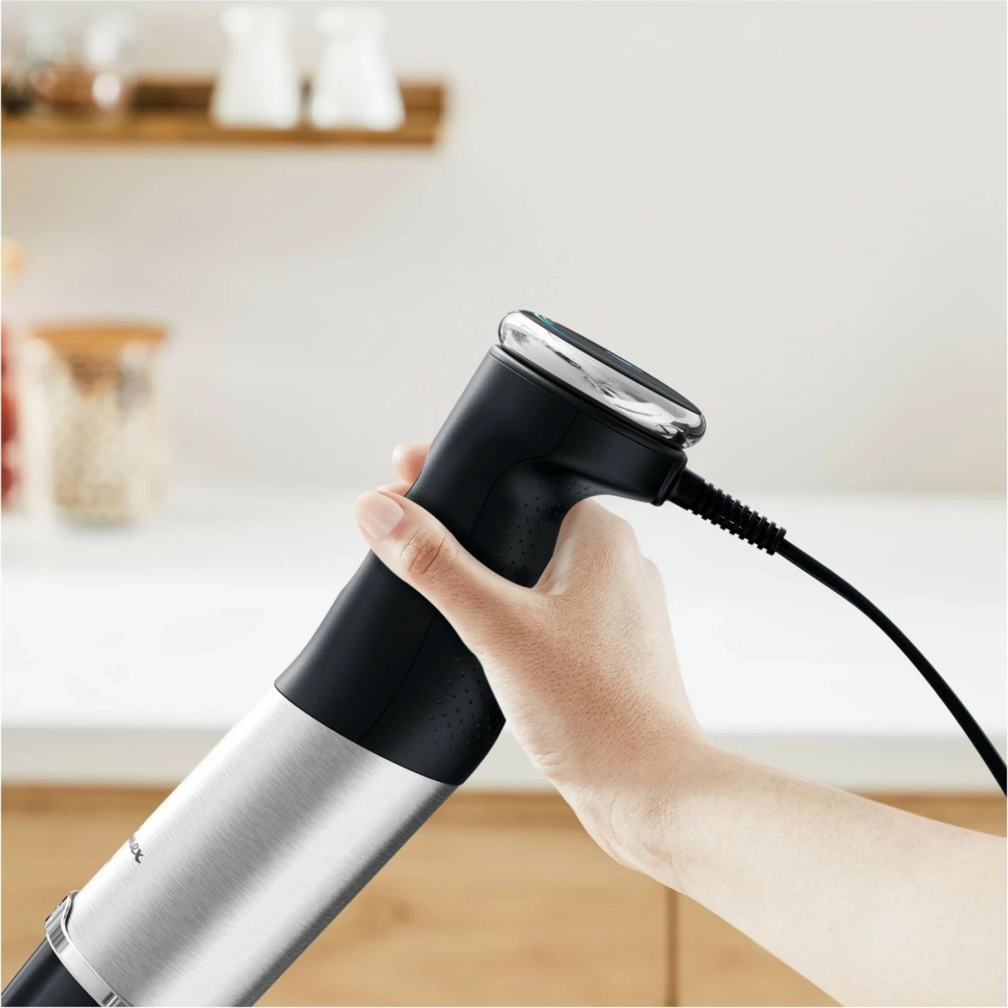 Blender dore Tefal HB67G830, 1000W, 20 shpejtësi, zi-argjendtë