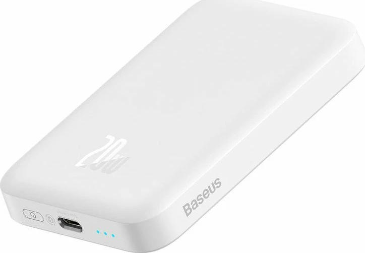 Powerbank Baseus Magnetic Mini 6000mAh 20W MagSafe, e bardhë