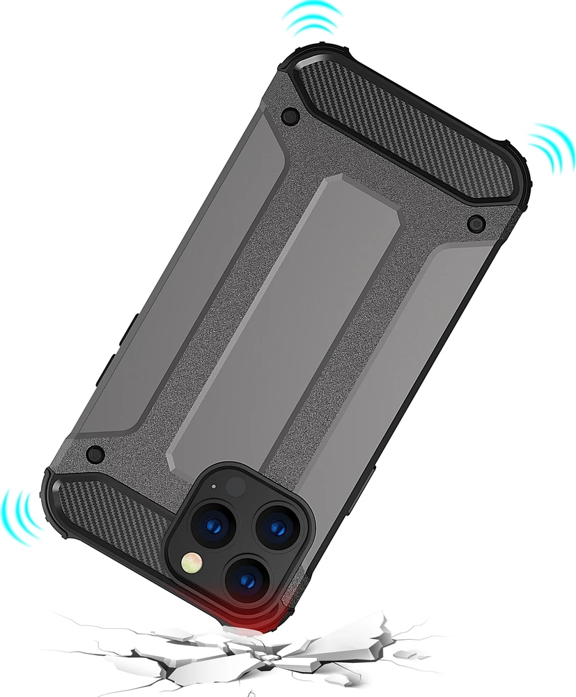 Mbështjellës Hurtel Hybrid Armor për iPhone 14 Pro Max, Blu