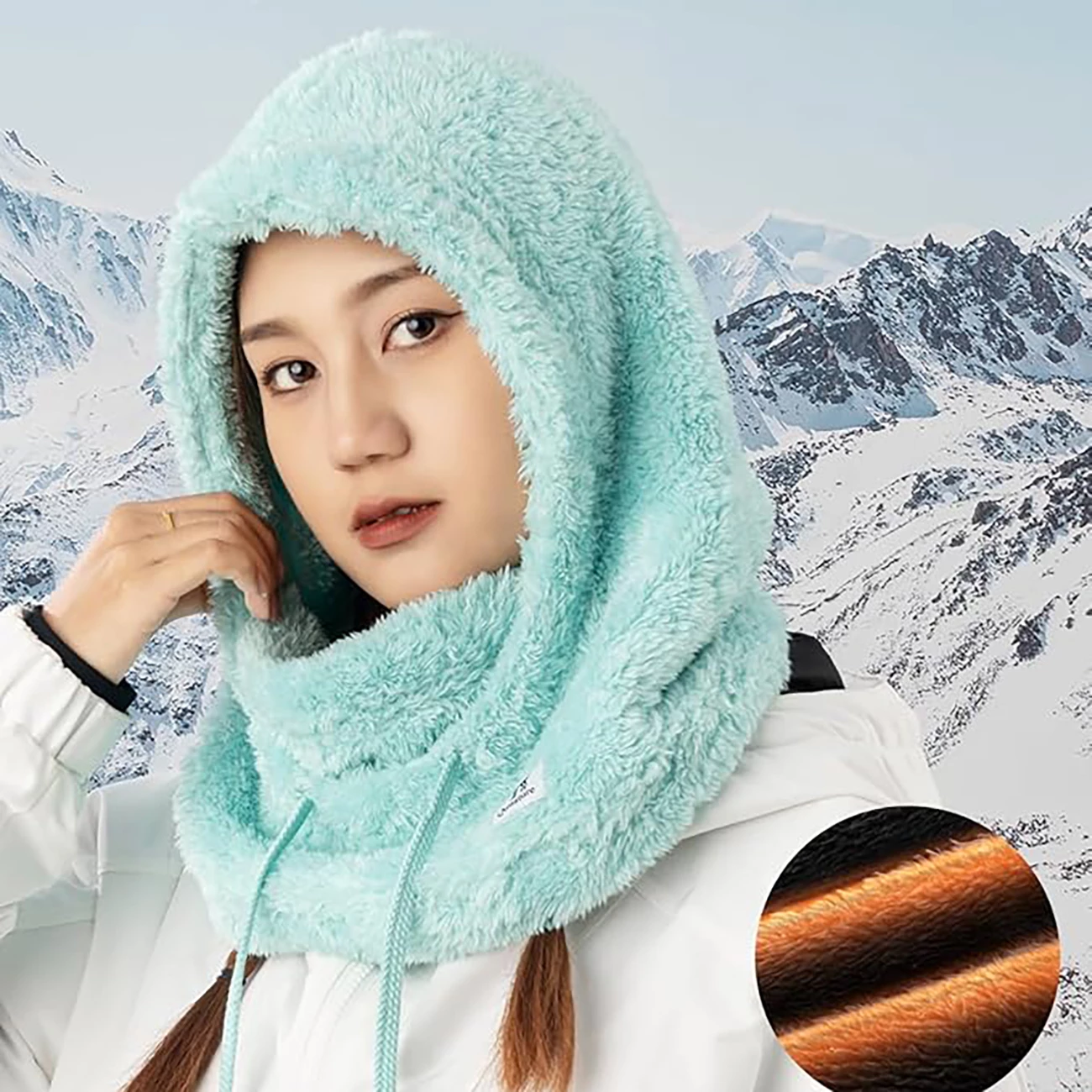 Balaklavë Qunature Arctic Velvet, L, mint