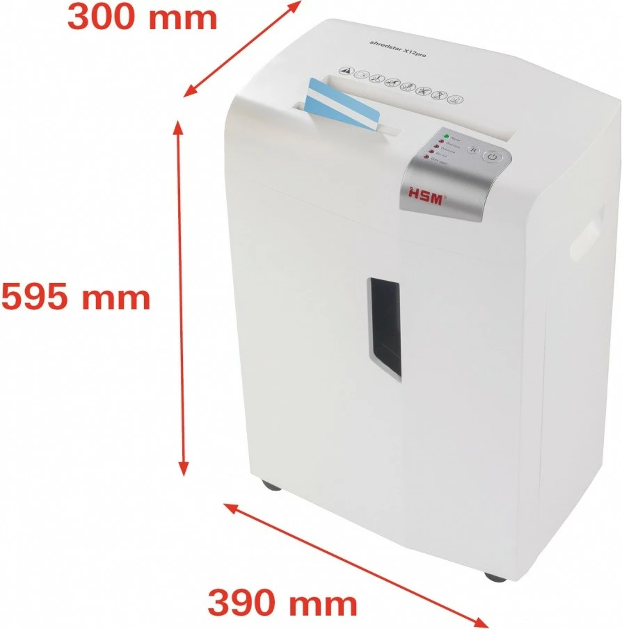 Makineri shkatërruese dokumentesh HSM Shredstar X12Pro, 26L, MicroShred, e bardhë
