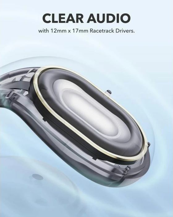 Kufje wireless ANKER Soundcore C30i, Bluetooth 5.3, IPX4, 10/30 orë, të zeza