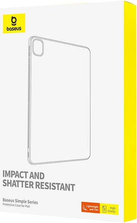 Mbështjellës Baseus Simple për iPad Pro 12.9" (2018/2020/2021/2022), Transparent
