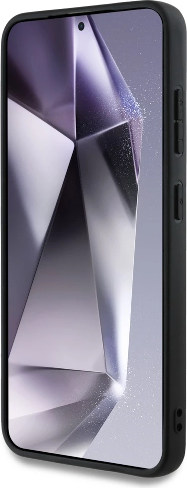 Mbështjellës BMW Leather Big Wordmark për Samsung Galaxy S25, i zi