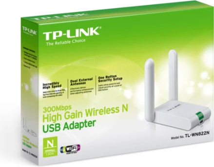 adapter USB Wi‑Fi TP-LINK TL-WN822N 300Mbps, i bardhë