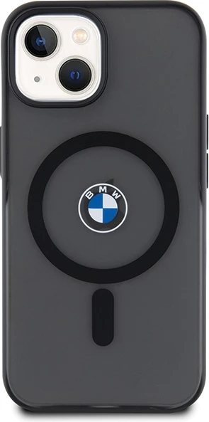Mbështjellës BMW Signature MagSafe për iPhone 15 Plus / 14 Plus, i zi