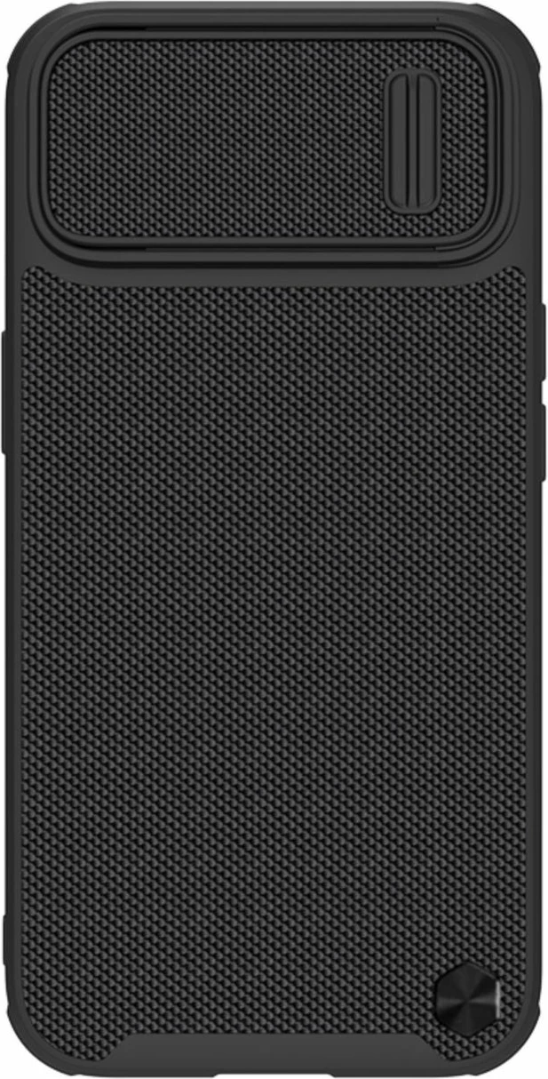 Mbështjellës Nillkin Textured S Case për iPhone 14 Plus me kapak kamere, i zi