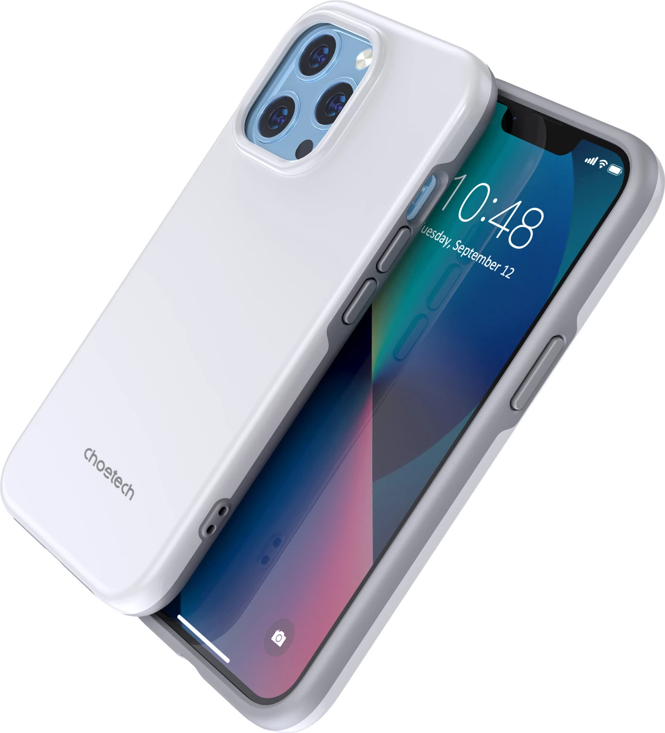 Mbështjellës Choetech PC0113-MFM-WH për iPhone 13 Pro, Made For MagSafe, i bardhë