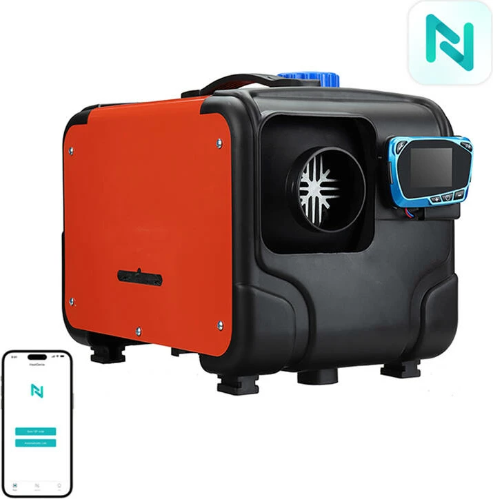 Ngrohës parkimi BlitzWolf BW-AH-H1B-BT, 5kW, dizel, i kuq dhe zi