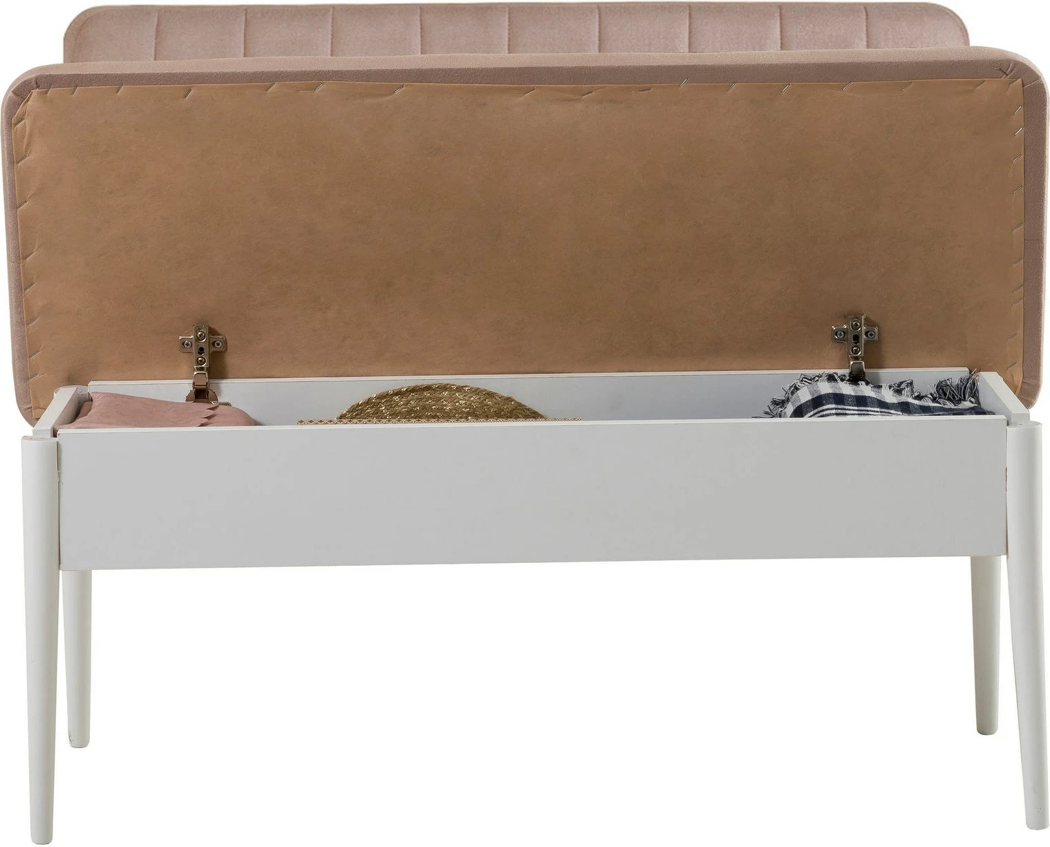 Tavolinë me karrige të zgjatshme Hanah Home, Vina, ngjyrë e bardhë dhe gur, 5 copë