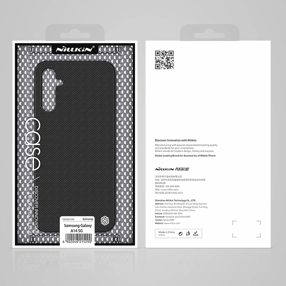 Mbështjellës Nillkin Textured Case për Samsung Galaxy A14 5G / Galaxy A14, Najlon, i zi