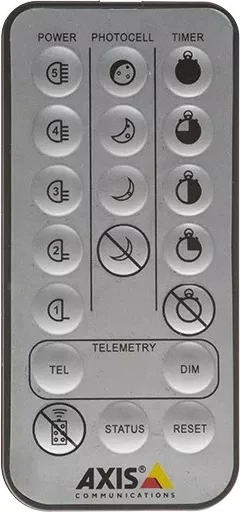 Telekomandë Axis T90B, butona shtypës, argjend