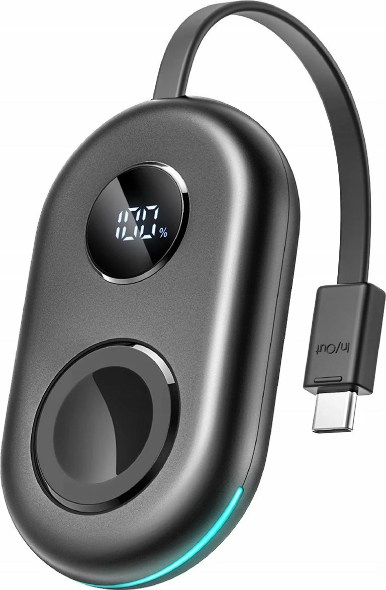 Karikues induktiv për Apple Watch Joyroom JR-W09 3W me kabllo USB-C të integrume, zi