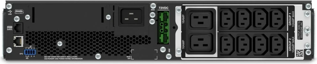 UPS APC Smart-UPS On-Line SRT3000RMXLI, 3000VA, 8x C13 & 2x C19, rackmount, Double-conversion (Online), 3 kVA, 2700 W, Sine, 100 V, 275 V