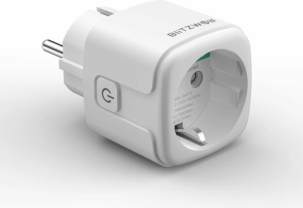 Prizë inteligjente BlitzWolf BW-SHP15, ZigBee 3.0, 3680W, EU, e bardhë