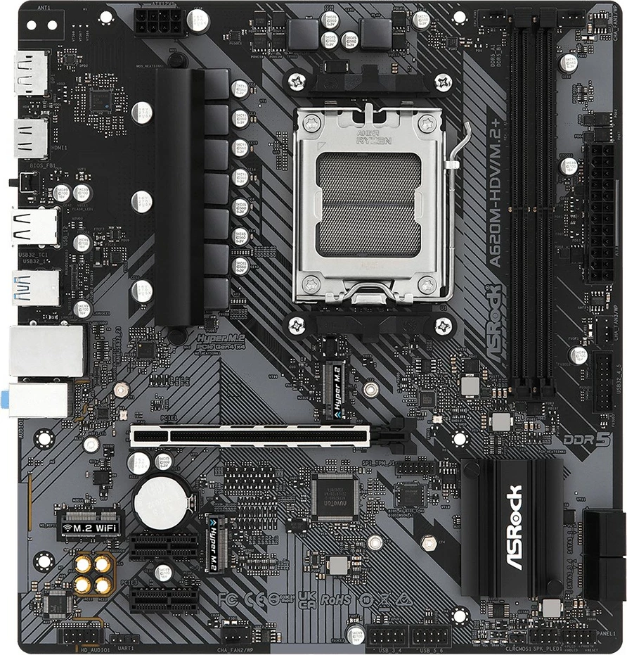Pllakë amë ASRock A620M-HDV/M.2+, Socket AM5, DDR5, micro ATX