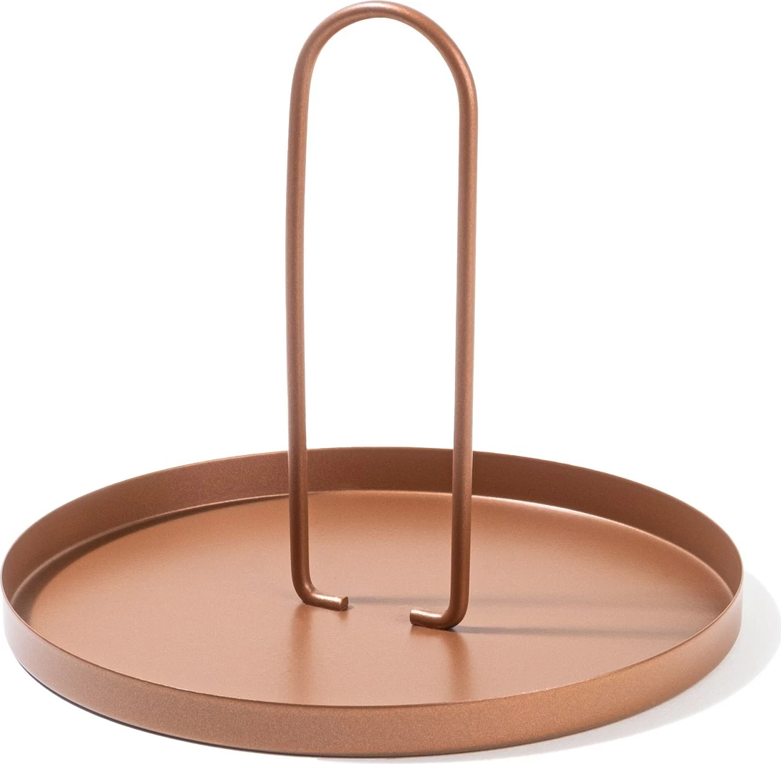 Aksesor dekorativ metalik, dizajn Aberto, ngjyrë bakri, Sımı-A