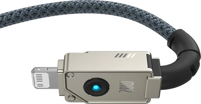 Kabllo Baseus Unbreakable USB C në iP, 2 m, 20 W, E zezë