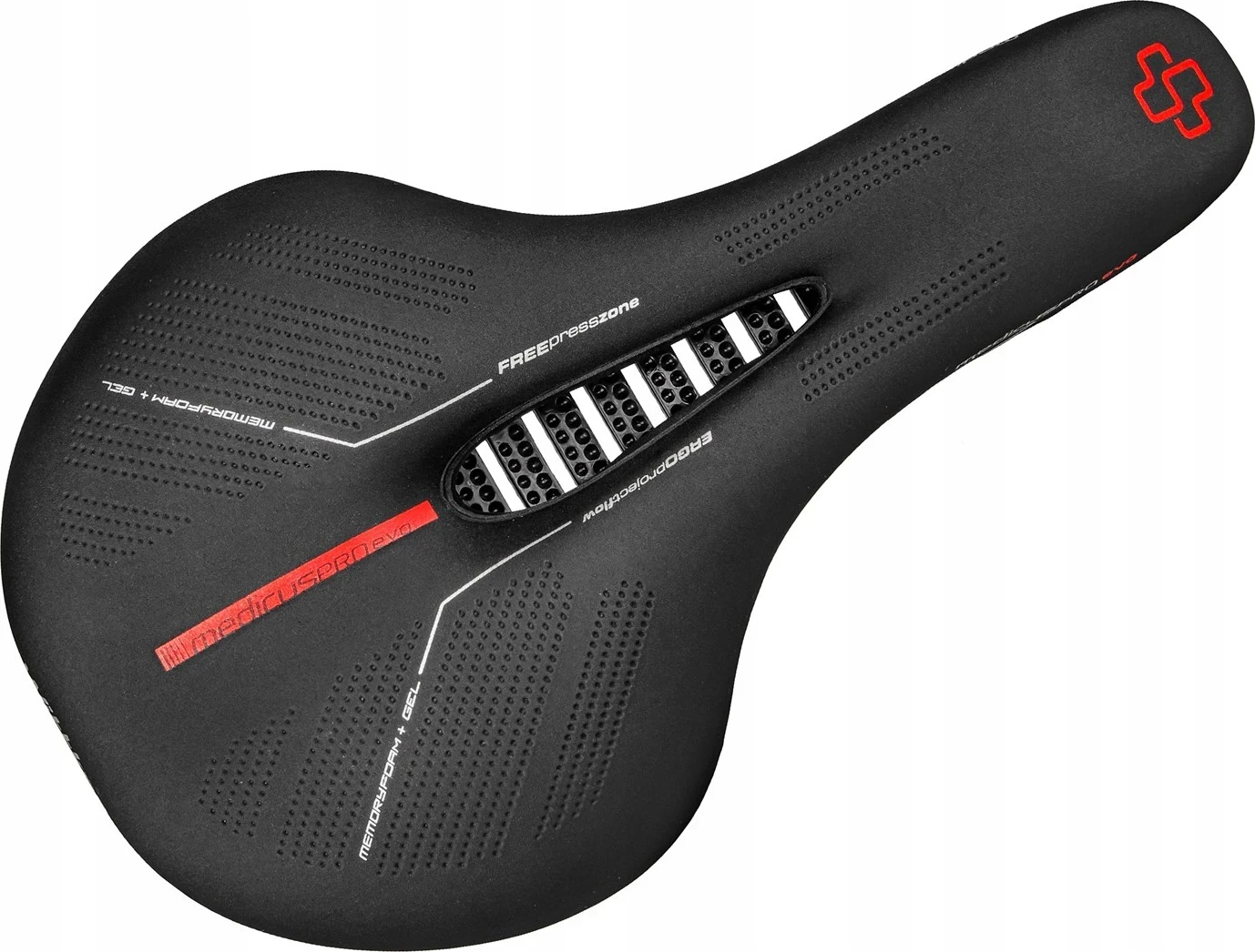 Sella biciklete Wittkop Medicus PROevo 1.0 (TRK), e zezë