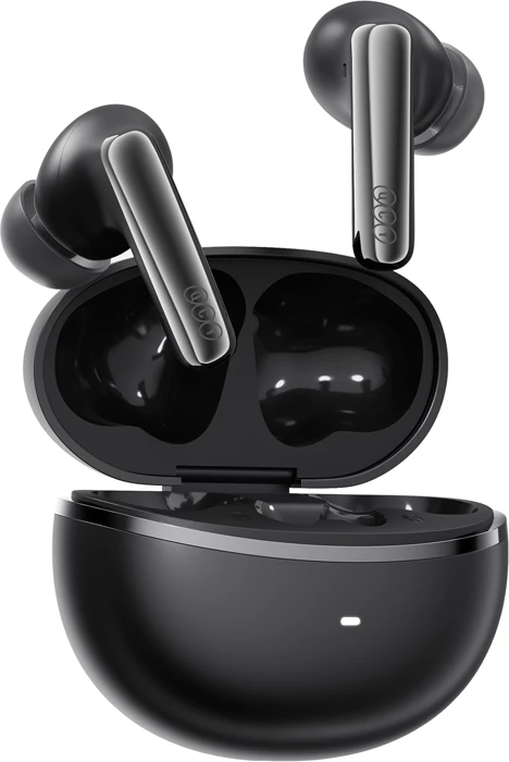 Kufje TWS QCY MeloBuds N70 HT18 ANC LDAC Bluetooth 6.0 deri 50h USB-C karikim pa tela IPX5 të zeza