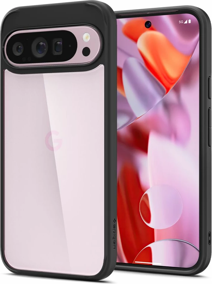 Mbështjellës Spigen Ultra Hybrid për Google Pixel 9 Pro XL, i zi