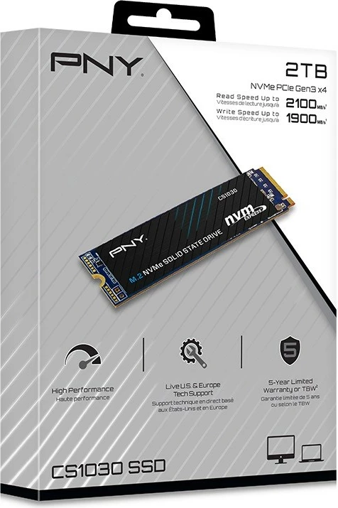 SSD PNY CS1030, 2TB, M.2 2280, PCIe NVMe