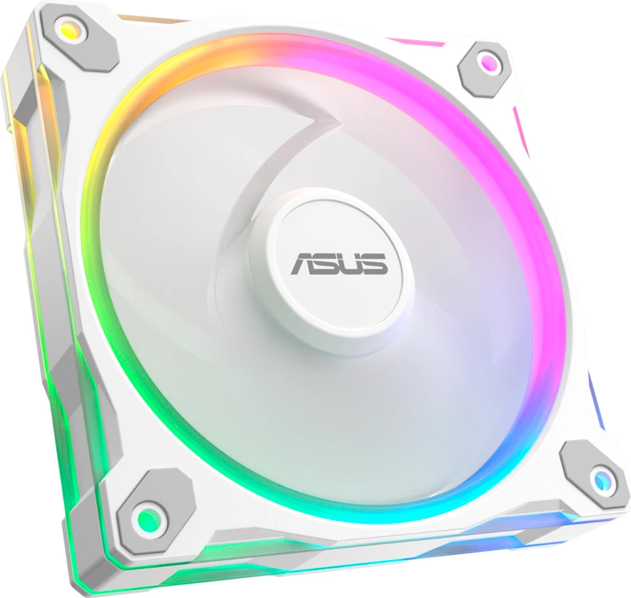 Ventilator ftohës PC ASUS Prime MR120 ARGB 120x28mm PWM, i bardhë, 1 copë