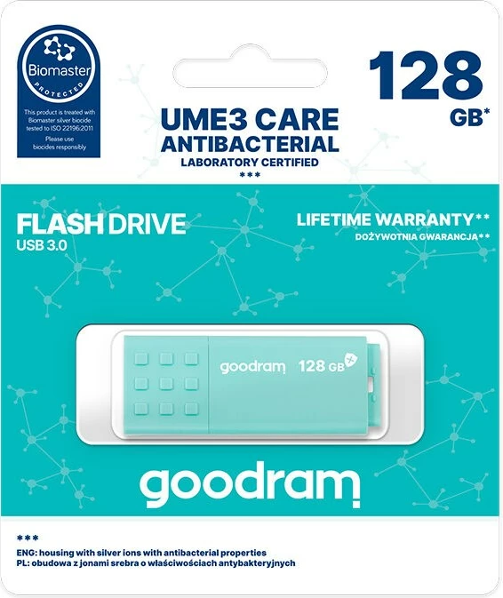 USB Flash GoodRam UME3 CARE, 16GB, Blu