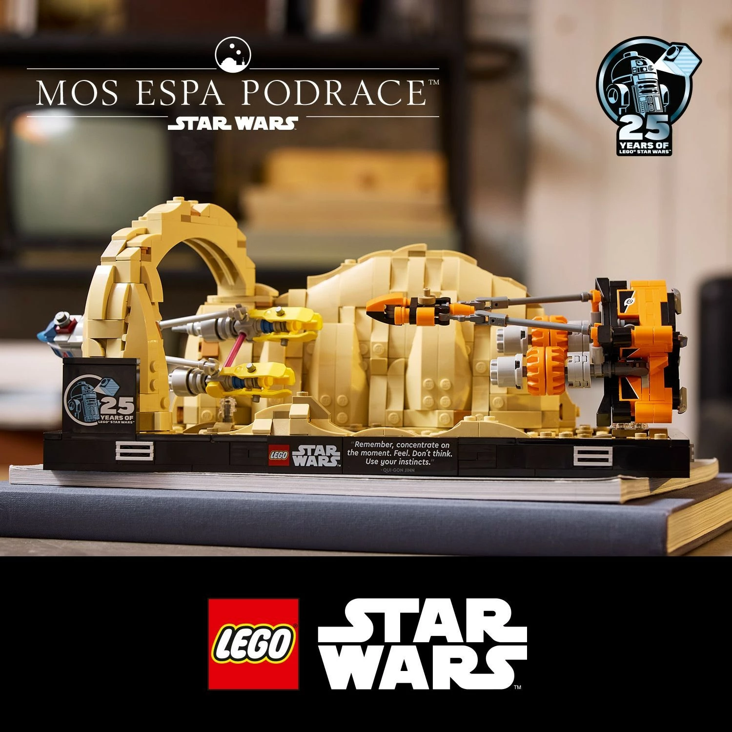 Set ndërtimi LEGO Mos Espa Podrace Diorama, 718 pjesë, shumëngjyrësh