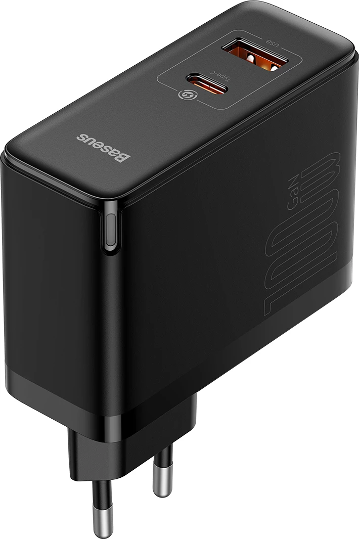 Karikues muri Baseus GaN5 Pro, 100W, 2 porta (USB-C/USB-A), i zi