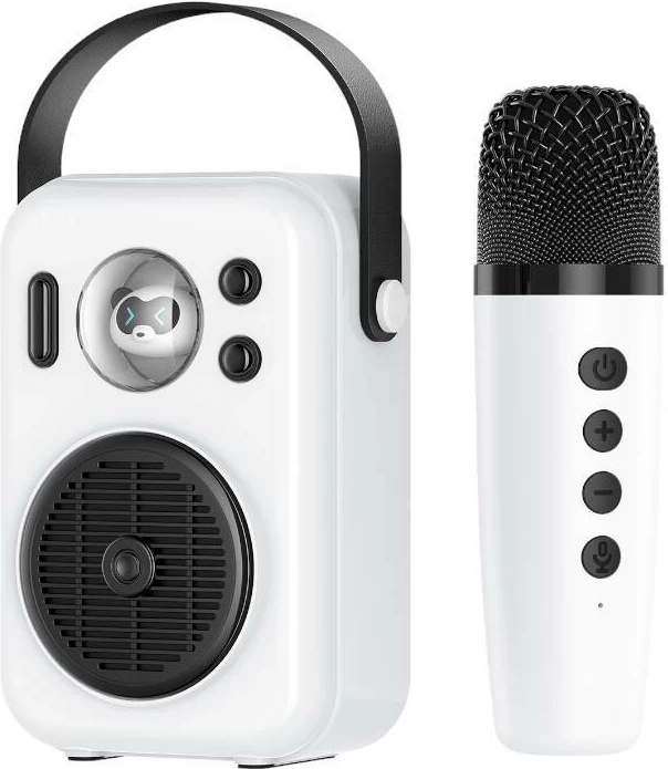 Altoparlant Bluetooth Soundpeats Hi-sing me mikrofon wireless, i bardhë, set