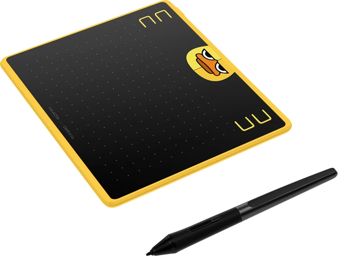 Tablet grafik Huion HS64 SE, 160x102 mm, 8192 nivele presioni, i verdhë