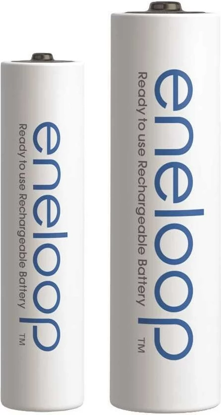 Bateri të rikarikueshme Panasonic Eneloop BK-3MCDE+4MCDE/8CP, 4x AA 2000 mAh + 4x AAA 800 mAh, Bardhë, set 8 copë