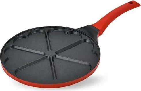 Tigan për krepa Maestro MR-1222-A, 26 cm, Alumini, Dorezë e kuqe