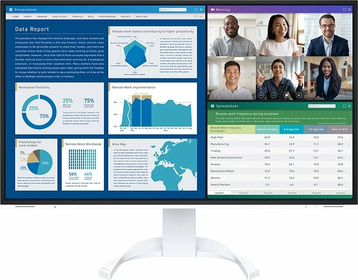 Monitor Eizo FlexScan EV3240X 31.5\" UHD 4K, USB-C 94W, IPS, i bardhë