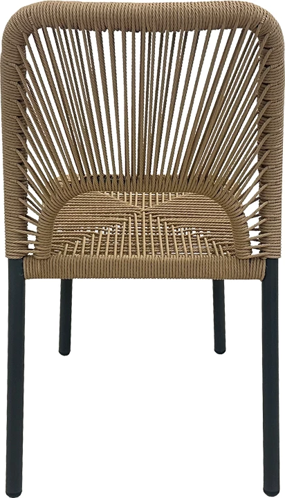 Karrige alumini Norture e grumbullueshme, kornizë anthracite, ratan natyral, 45x63x82cm