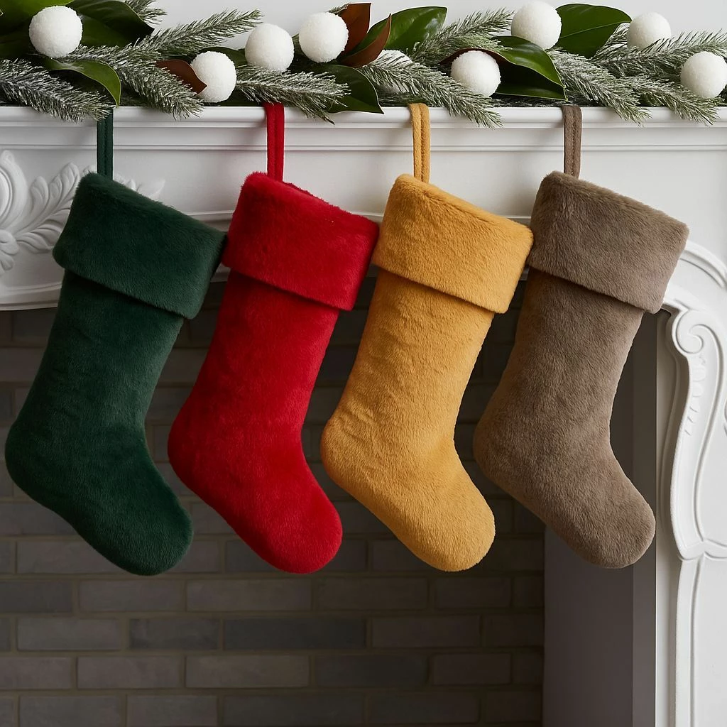 Çorape për Krishtlindje, pelush e kuqe, Evila Originals