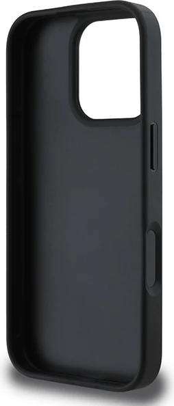 Mbështjellës DKNY Checkered Pattern & Printed Stripes për iPhone 16 Pro Max, i zi