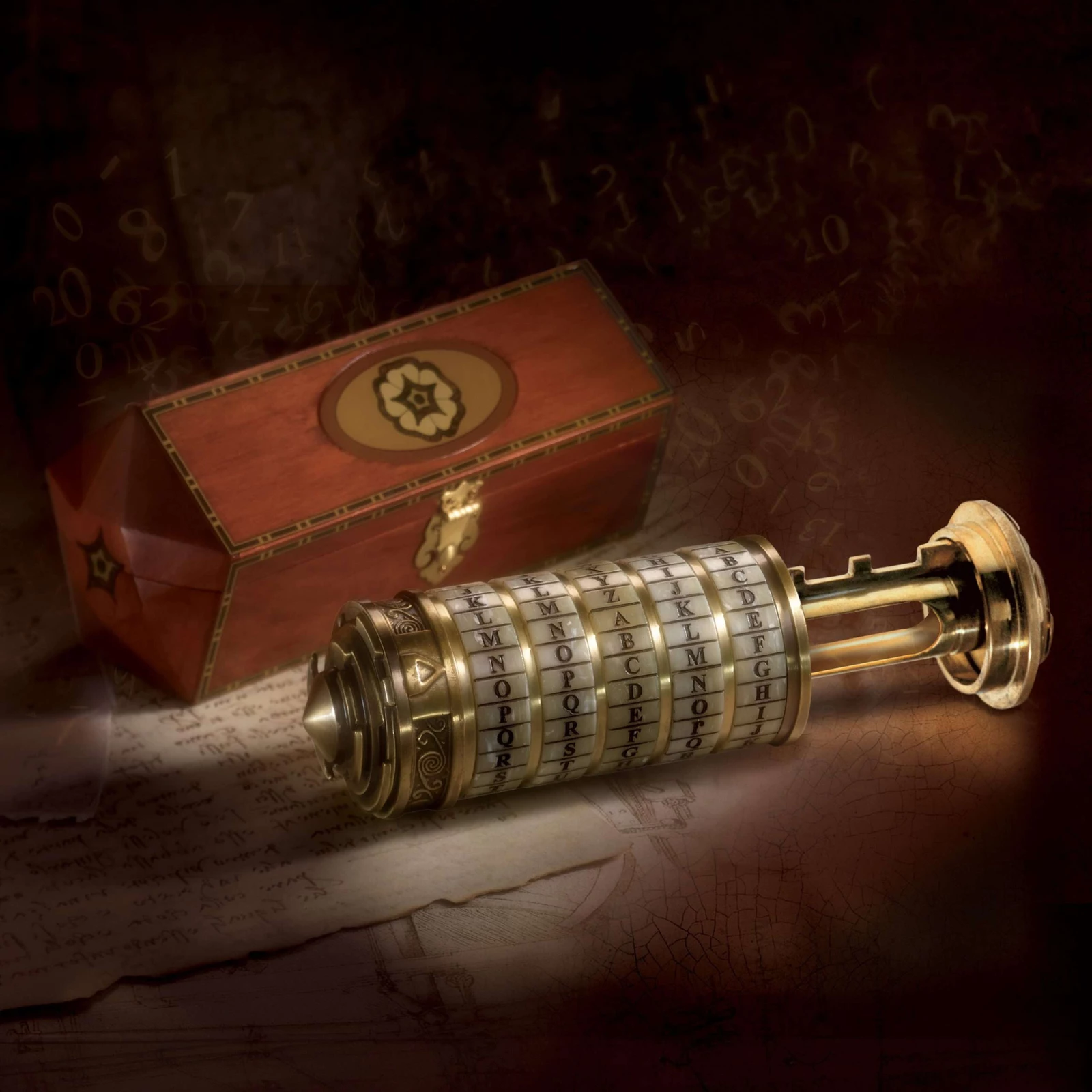 Kripteks NOBLE COLLECTION Da Vinci Code Cryptex 15 cm, me kuti druri