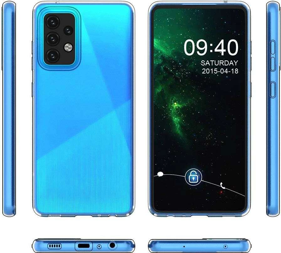 Mbështjellës xheli Hurtel Ultra Clear 0.5mm për Samsung Galaxy A32 4G, Transparent