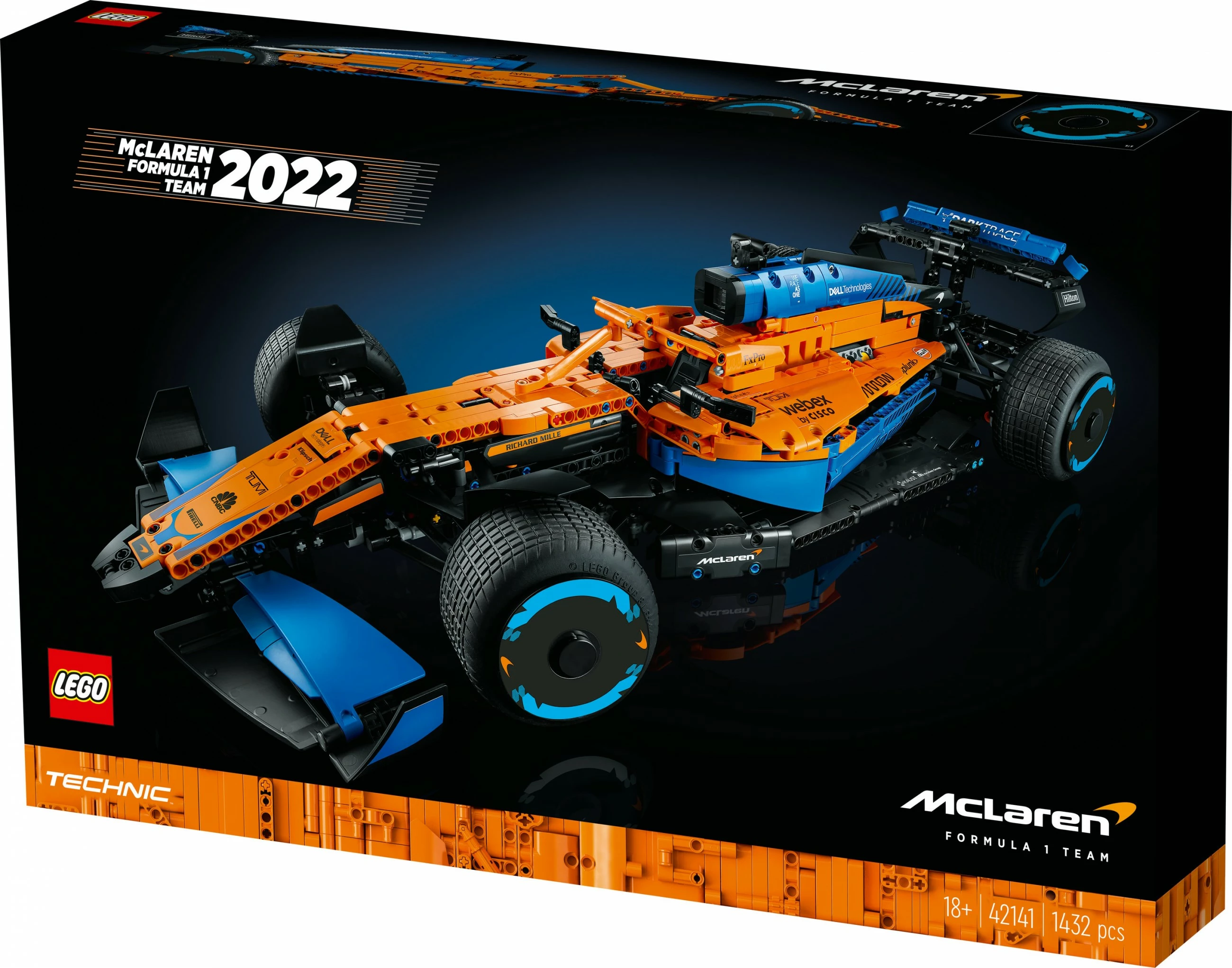 Set për ndërtim LEGO Technic McLaren Formula 1, 1434 pjesë, shumëngjyrësh