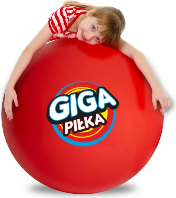 Top i madh plastik Epee Giga Red Ball, 2.5m, Kuq, me pompë