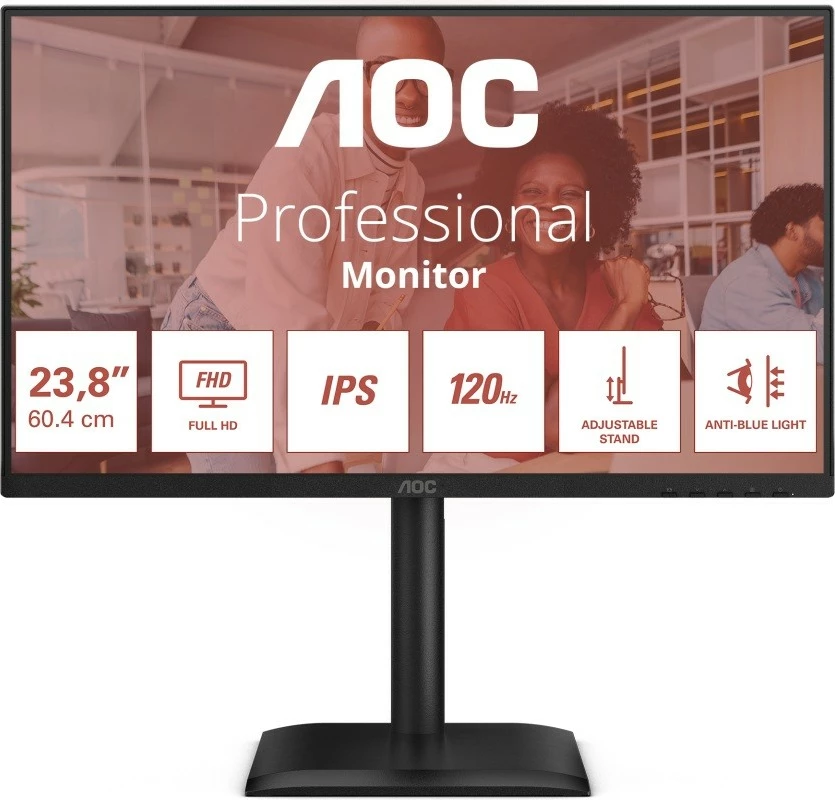 Monitor AOC 24E4U, 23.8 inç, IPS, 120Hz, FHD, i zi