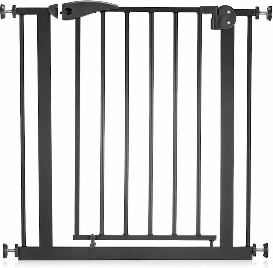 Derë sigurie për fëmijë, metalike, e zezë, Evila Originals, 76-80cm