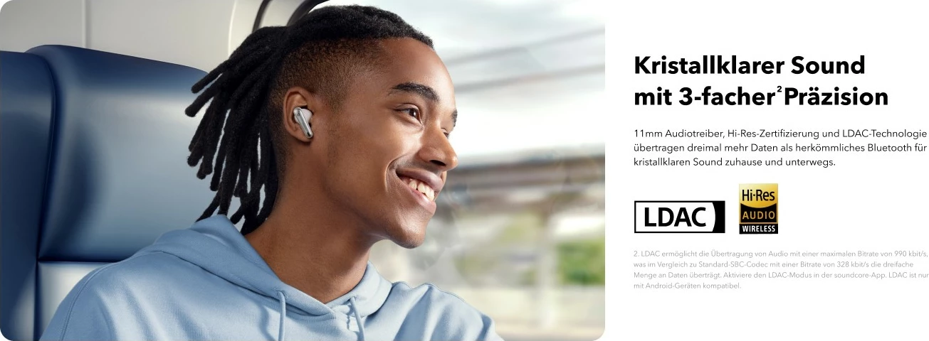 Kufje Anker Liberty 4 NC, Wireless, Calls/Music, Bardhë