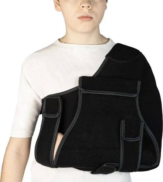 Jeletë ortopedike MDH për supe, për fëmijë 1.5-2 vjeç, e zezë