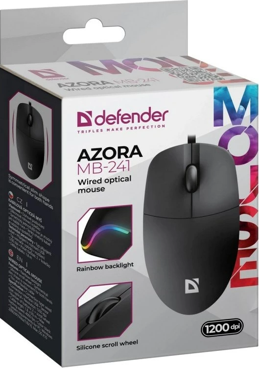 Maus Defender Azora MB-241 RF, me kabllo, 1200dpi, i zi