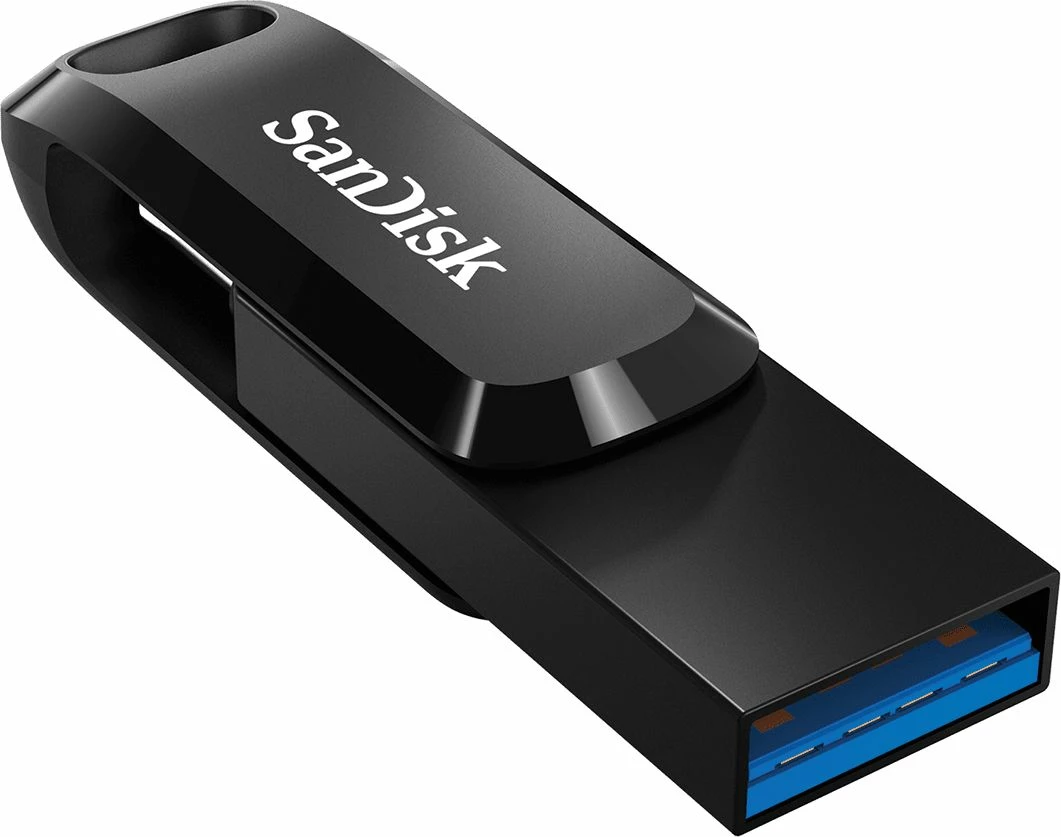 USB memorje SanDisk Ultra Dual Drive Go SDDDC3-128G-G46 128GB USB-C/USB-A e zezë
