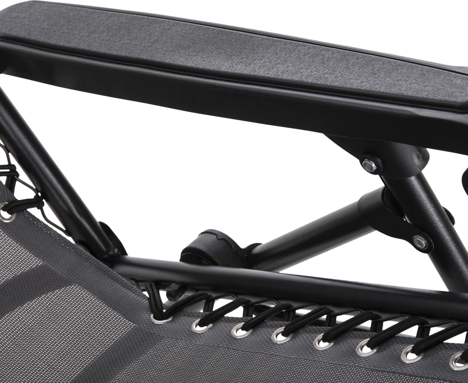 Karrige relaks COMPANION HM5095.11, metal i zi + textilene gri, 67x145x110H cm